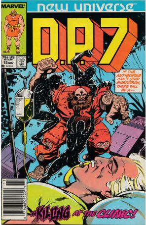 D.P.7 13 (Newsstand) published by Marvel with cover art by Paul Ryan