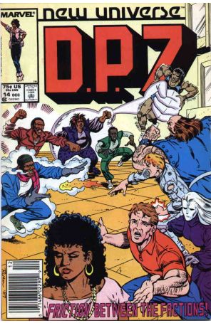 D.P.7 14 (Newsstand) published by Marvel with cover art by Paul Ryan