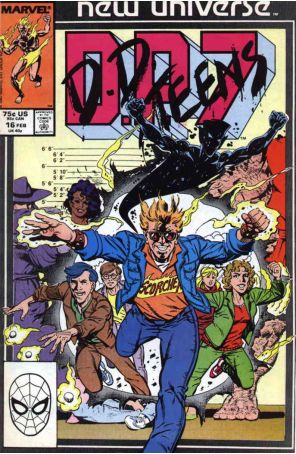 D.P.7 16 published by Marvel with cover art by Paul Ryan