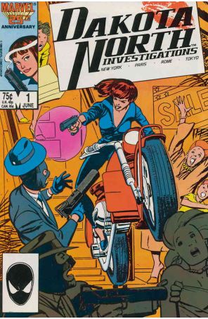 Dakota North 1 published by Marvel with cover art by Tony Salmons