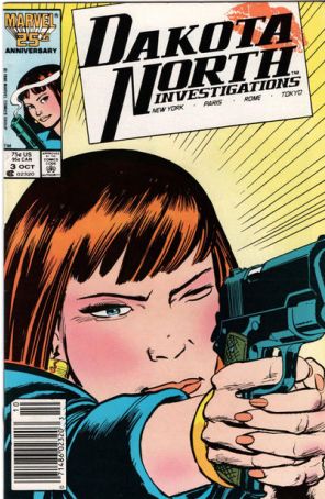 Dakota North 3 (Newsstand) published by Marvel with cover art by Tony Salmons