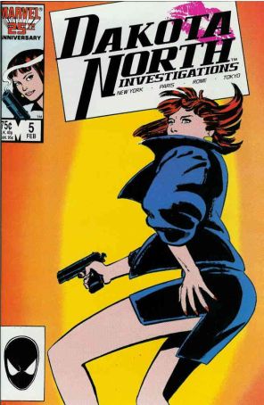 Dakota North 5 published by Marvel with cover art by Tony Salmons
