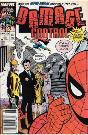 Damage Control (Vol. 1) 1 (Newsstand) published by Marvel with cover art by Ernie Colón