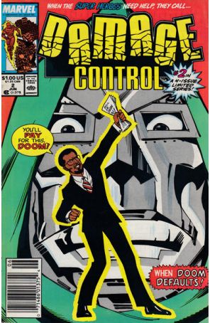 Damage Control (Vol. 1) 2 (Newsstand) published by Marvel with cover art by Ernie Colón