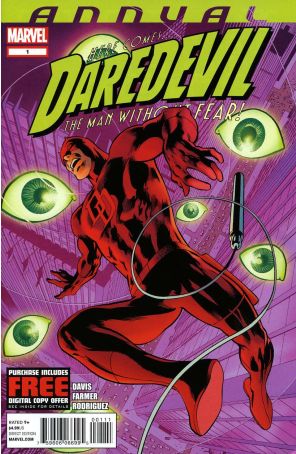 Daredevil (3rd Series) Annual 1 published by Marvel with cover art by Alan Davis