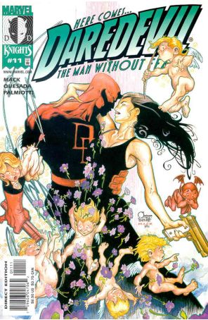 Daredevil (Vol. 2) 11 published by Marvel with cover art by Joe Quesada