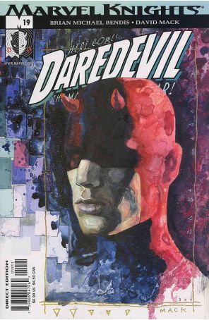 Daredevil (Vol. 2) 19 published by Marvel with cover art by David Mack