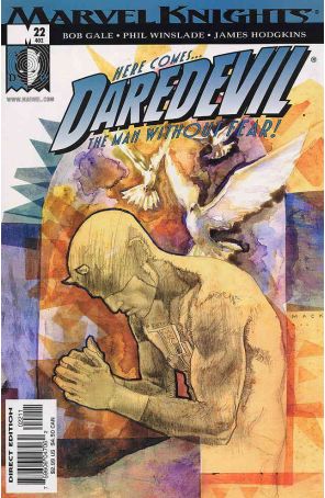 Daredevil (Vol. 2) 22 published by Marvel with cover art by David Mack