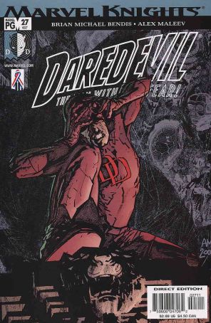 Daredevil (Vol. 2) 27 published by Marvel with cover art by Alex Maleev