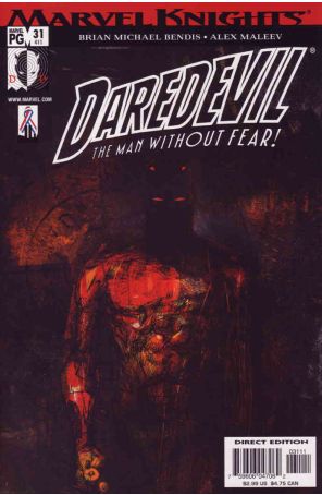 Daredevil (Vol. 2) 31 published by Marvel with cover art by Alex Maleev