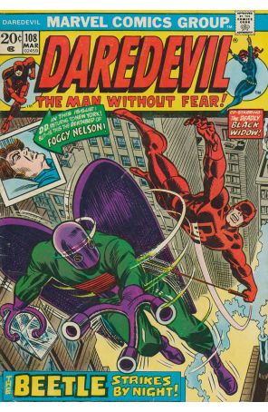 Daredevil 108 published by Marvel with cover art by John Romita