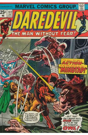 Daredevil 117 (with Marvel Value Stamp) published by Marvel with cover art by John Romita