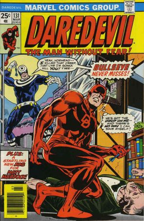 Daredevil 131 published by Marvel with cover art by Rich Buckler