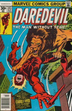Daredevil 143 (Mark Jewelers) published by Marvel with cover art by Dave Cockrum