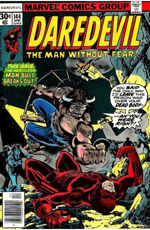 Daredevil 144 (Mark Jewelers) published by Marvel with cover art by Ed Hannigan