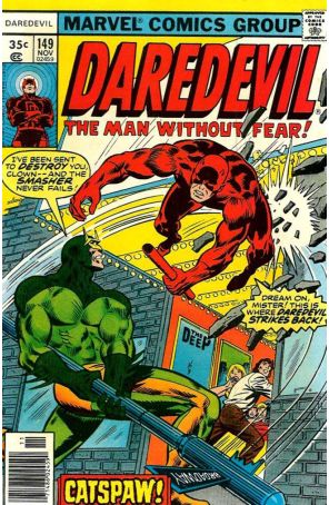 Daredevil 149 published by Marvel with cover art by Ron Wilson