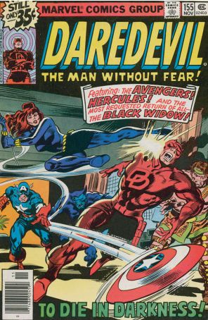 Daredevil 155 (Mark Jewelers) published by Marvel with cover art by Gene Colan