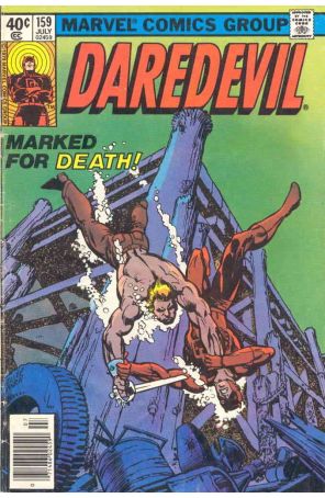 Daredevil 159 published by Marvel with cover art by Frank Miller
