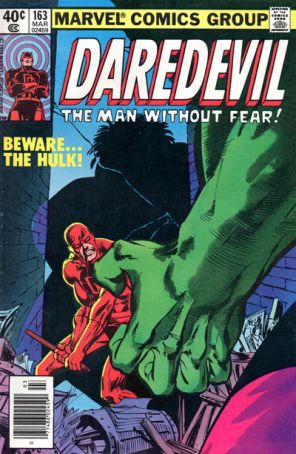 Daredevil 163 (Newsstand) published by Marvel with cover art by Frank Miller
