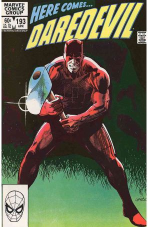 Daredevil 193 published by Marvel with cover art by Klaus Janson