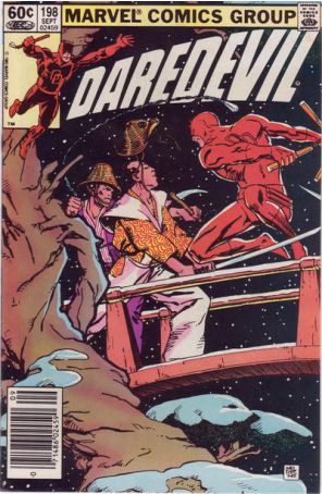 Daredevil 198 (Newsstand) published by Marvel with cover art by Carl Potts