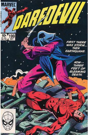 Daredevil 199 published by Marvel with cover art by Luke McDonnell