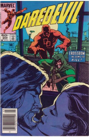 Daredevil 204 (Newsstand) published by Marvel with cover art by Bill Sienkiewicz