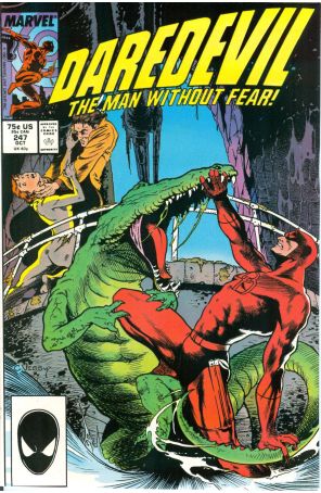 Daredevil 247 published by Marvel with cover art by Charles Vess