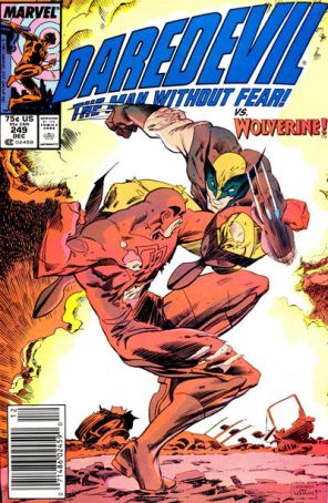 Daredevil 249 (Newsstand) published by Marvel with cover art by Rick Leonardi