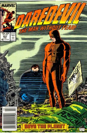 Daredevil 251 (Newsstand) published by Marvel with cover art by John Romita Jr.