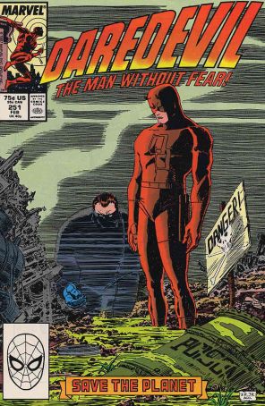 Daredevil 251 published by Marvel with cover art by John Romita Jr.