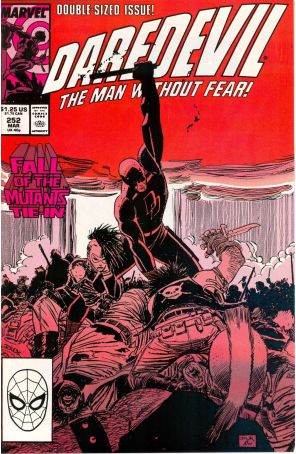Daredevil 252 published by Marvel with cover art by John Romita Jr.