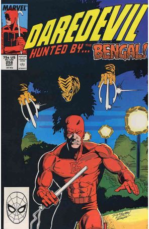 Daredevil 258 published by Marvel with cover art by Ron Lim
