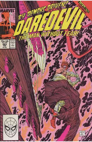 Daredevil 263 published by Marvel with cover art by John Romita Jr.