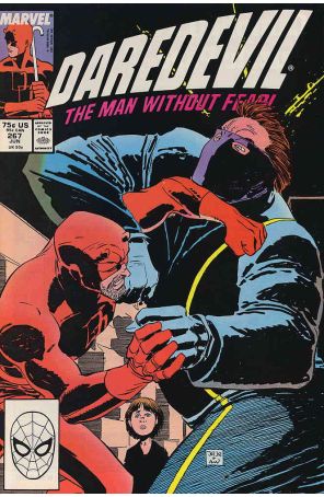 Daredevil 267 published by Marvel with cover art by John Romita Jr.