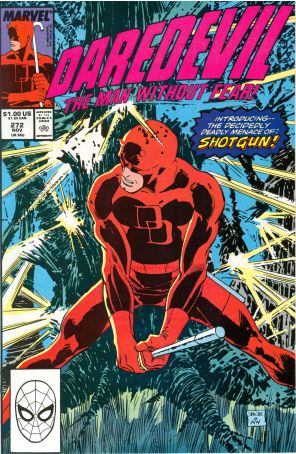 Daredevil 272 published by Marvel with cover art by John Romita Jr.