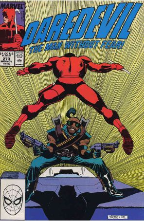 Daredevil 273 published by Marvel with cover art by John Romita Jr.