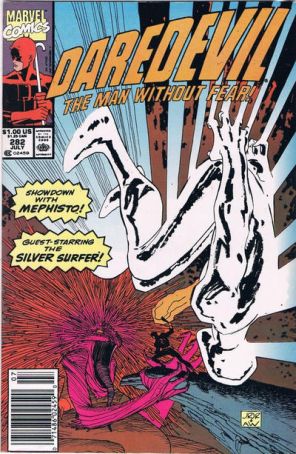Daredevil 282 (Newsstand) published by Marvel with cover art by John Romita Jr.
