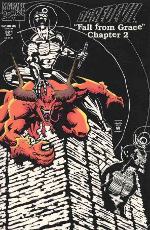 Daredevil 321SC published by Marvel with cover art by Scott McDaniel