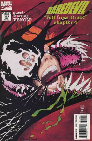 Daredevil 323 published by Marvel with cover art by Scott McDaniel