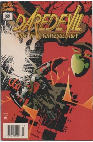 Daredevil 326 (Newsstand) published by Marvel with cover art by Scott McDaniel
