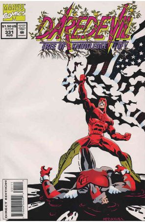 Daredevil 331 published by Marvel with cover art by Scott McDaniel