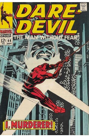 Daredevil 44 published by Marvel with cover art by Gene Colan