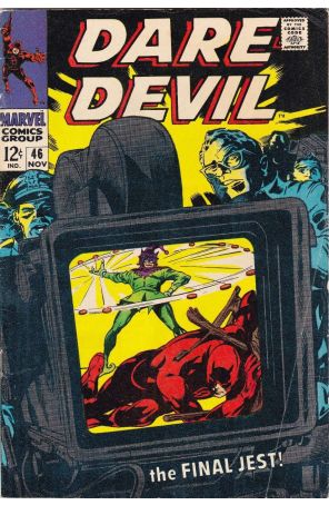 Daredevil 46 published by Marvel with cover art by Gene Colan