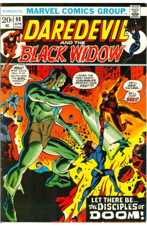 Daredevil 98 published by Marvel with cover art by George Tuska