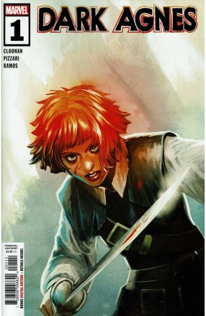 Dark Agnes 1 published by Marvel with cover art by Stephanie Hans