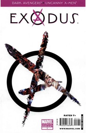 Dark Avengers/Uncanny X-Men: Exodus 1 (2nd) published by Marvel with cover art by Steve McNiven