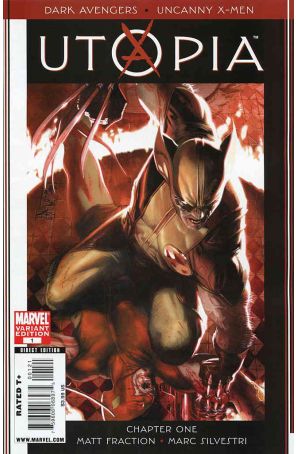 Dark Avengers/Uncanny X-Men: Utopia 1A published by Marvel with cover art by Simone Bianchi