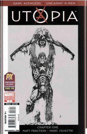 Dark Avengers/Uncanny X-Men: Utopia 1C published by Marvel with cover art by Marc Silvestri