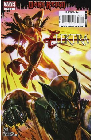 Dark Reign: Elektra 4 published by Marvel with cover art by Lee Bermejo